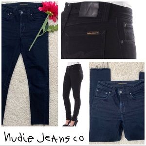 NUDIE JEANS SKINNY SAM ORGANIC BLACK BLACK JEAN